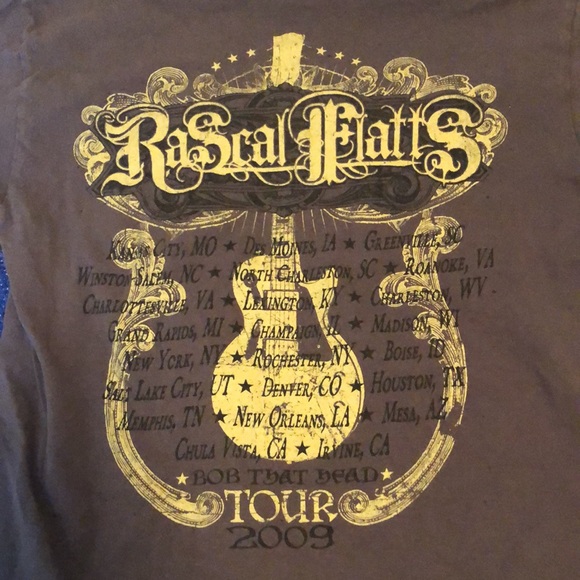 Rascal Flatts 2009 Concert Tour Tee Shirt - Picture 4 of 5